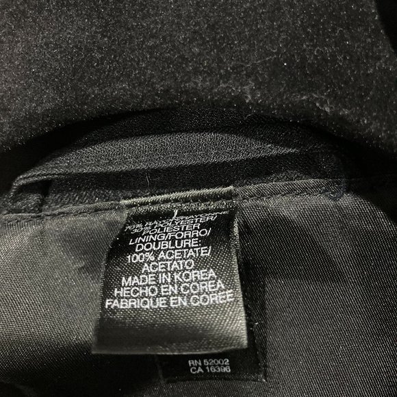 vintage men's claiborne black jacket size L - Picture 7 of 7